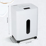 Low Noise 42dB Paper Shredder for Home, 15-Sheet Cross Cut, 30-min Runtime, CD/Credit Card Office Shredder