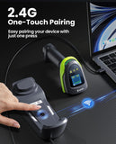 Eyoyo Handheld 1D 2D QR Bluetooth Wireless Barcode Scanner with Screen