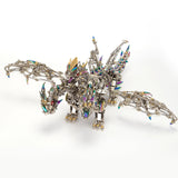 OBIOCKIDAY 3D Metal Puzzle, 3D Metal Model Kits Steampunk Mechanical Model 3D Jigsaw Puzzle, 2900+ Pieces 3D Laser Puzzle DIY Assembly Metal Model for Birthday Gift - Dragon