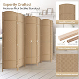 6 Panel Room Divider,6Ft Folding Privacy Screen,Tall - Extra Wide Foldable Panel Partition Wall Divider