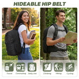 TILYMOL Hiking Travel Backpack for Men Women 25L - Small Lightweight Waterproof Outdoor Camping Backpack/Day Pack, Hiking Daypack with Hydration System for Hiking, Travel, Sports, Running, Biking