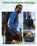 Genasmil Cordless Electric Lunch Box for Adults – 1.2L Stainless Steel Self-Heating Lunch Box with Dual 20000mAh Removable Rechargeable Batteries, Portable Heated Food Warmer for Work, Travel & Office