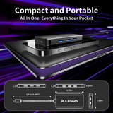 Laptop Docking Station 3 Monitors for HP, 8-in-1 USB C Dock with 2 HDMI, DP