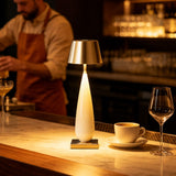 CORDIVA Cordless Table Lamp, Brass Rechargeable Dimmable LED Desk Lamp