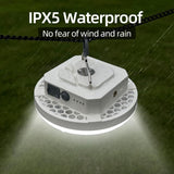 10000mAh Rechargeable Hanging Tent Lighting, Portable 30W 4000LM LED Camping Lantern with Magnet, 4 Lighting Modes, IPX5 Waterproof LED Flashlight for Emergency