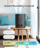 BREEZOME 6L Humidifiers for Bedroom Large Room & Essential Oil Diffuser, Ultrasonic Top Fill Cool Mist Humidifiers for Baby, Plants, Nursery Last up to 60 Hours, Smart Humidistat Control, Quiet, Black