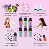 WECONA Essential Oils for Diffusers For Home - Dreamland Slumber Aromatherapy Oils Set for Humidifiers, 6x10ml - Essential Oil Blends Including Lavender, Cedar, Sweet Orange, Geranium, Roman Chamomile