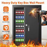 354 Position Key Lock Box Wall Mount, Key Storage Organizer with Drop Slot