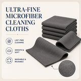 wosdy 12 Pack Microfiber Cleaning Cloths, 16x12 Inch Reusable Lint Free Cleaning Rags for Car Cleaning, Kitchen Cleaning, Windows and Glass, Stainless Steel, Screens and Household Surfaces