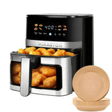 MIRASTON 5.8QT Digital Air Fryer with Viewable Window, Adjust Temp & Timer, Air Frying, Reheat, Easy for Frozen Food, Snacks, Dinner