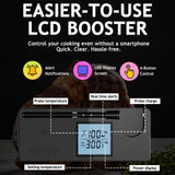 Meat Thermometer Digital Wireless with 800ft Range, Bluetooth 5.3 Food Thermometer with Dual-Temperature Probe, LCD Display and App&Case Setting