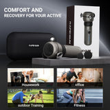 RapidGun Lite Deep Tissue Therapy Massage Gun - 6500 RPM Portable Vibrating Massager for Pain Relief, Trigger Points & Stiffness, Handheld Muscle Massager for Athletes, Active Men & Women, Travel Size