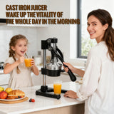 Cast Iron Juicer, Cast Iron Juicer Hand Press Heavy Duty for Squeeze Fresher Juice from Oranges, Lemons, Pomegranates, Effortless, Stable, Easy Clean for Home, Bar, Commercial Use