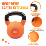 RitFit Neoprene Coated Kettlebell Weight Set, Solid Cast Iron