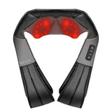 Nekteck Shiatsu Neck Massager with Heat for Pain Relief Deep Tissue, 2026 Upgraded 3D Back Shoulder Kneading Massage Pillow, Mother's Day Father's Day Relaxation Gifts for Mom Dad, Black(NOT Cordless)