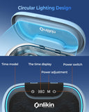 onlikin 45KHz Ultrasonic Jewelry Cleaner, 5 Timer & 3 Power Modes, 35W Retainer Cleaner for Jewelry, Eyeglasses, Rings, Watch Strap, Dentures - Quiet <38dB, 20oz, 304 Stainless Steel Tank(Blue)