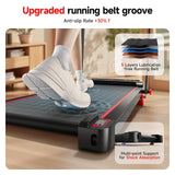 RHYTHM FUN Treadmill with Incline, Walking Pad with Handle Bar,300lbs Walking Pad with APP, Portable Folding Walking Treadmills for Home/Office with Low Noise