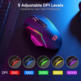 Wireless Gamer Mouse w/Rapid Fire Key, 8 Macro Buttons, 45-Hour Reliable Power