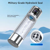 Juxujoin Upgrade 3-in-1 Hydrogen Water Bottle with Display - Industry TOP - 24-Hour Hydrogen Lock | 0 Chlorine & 0 Ozone | 100% Leak-Proof Seal, Hydrogen Water Bottle Generator with Hydrogen Straw