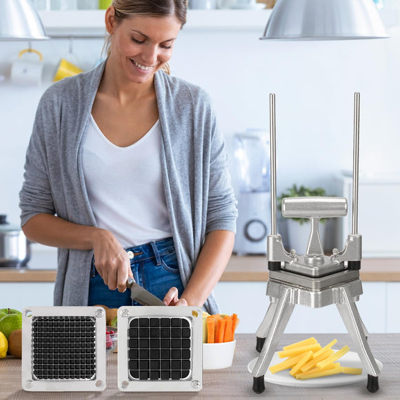 Commercial Chopper Vegetable Dicer Cutter Fruit Dicer Heavy Duty Stainless Stee Dicer Cutter Onion Chopper Professional Food Dicer POWLAB