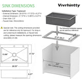 30 Inch Drop in Kitchen Sink, Nano Coating Stainless Steel Topmount Sinks 18 Gauge Modern(Black, 30"x18")