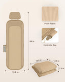 Heycool Massage Mat Full Body, Back Massager with Heat and Vibration, Massage Chair Pad, 10 Vibration Motors, 2 Heating Levels, Foldable, Gifts