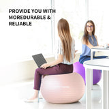 FITMIND_ Extra Thick Exercise Ball Yoga Ball 22in/26in/30in for Workout Pregnancy Stability,Anti-Burst and Slip Resistant Swiss Ball with Pump for Yoga, Pilates, Fitness,Birthing,Physical Therapy