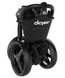 Clicgear Model 4.0 Golf Push Cart, 3-Wheel Foldable Walking Golf Cart (Black) Clicgear