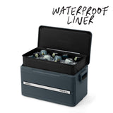 Coleman Snap 'N Go 55-Quart Collapsible Hard Cooler, Portable Hard-Sided Cooler with Waterproof Removable Liner, Space-Saving & Quick Set Up, 64 Hours Cold, Mussel Grey