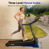 Treadmills for Home Use, Walking Pad Treadmill with Incline, Auto Foldable Treadmill for Home, 8.0 MPH Running Treadmills with Bluetooth Enabled, 300 lbs User Capacity