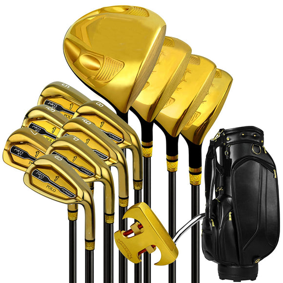 COYEUX Golf Clubs Men's 12 Set, with 1 Wood, 3 Wood, 5 Wood, Hardwood, 7 Iron, Putter, Golf Bag, Mens Right Hand