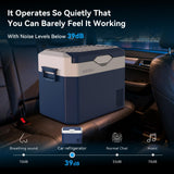 Car Refrigerator Portable 12V Fridge 32 Quart 12 Volt Freezer Compressor Cooler 12V/24V DC 110～240 V AC for Truck Van RV Camper SUV and Home Use