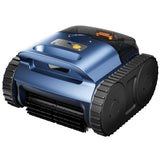 Cordless Robotic Pool Vacuum, Pool Cleaner with Track Drive & Sonar Navigation, 180W Brushless Motor, Wall & Waterline Climbing, 150-Min Runtime, for Inground Above-Ground 2150 Sq. Ft. (Dark Blue)