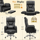 FelixKing Office Chair, Flip Armrests for Pets Criss Cross Legged, Black