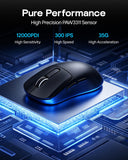 EPOMAKER NEX Lite Wireless Gaming Mouse w/Screens & RGB Charging Dock