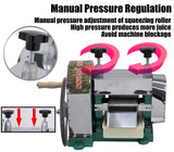 IntXanth Manual Sugar Cane Juicer, 3 Rollers, Max 80% Juice Rate, 2 Peelers & Wooden Handle Hand Crank