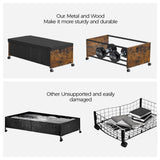 FOUCSSOMEI Under Bed Drawers on Wheels, XXXXL Size, UnderBed Storage with Wheels, Wooden Under Bed Storage, Heavy Duty, Patented Design