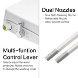 ANNWA Bidet Seat for Elongated Toilet Seat Non-Electric Soft Close with Quick Release Hinges for Easy Clean Dual Nozzle Front and Rear Wash(PG303A-HPN-AZ)