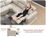 Power Reclining Sectional, Sectional Recliner, Leather Reclining Sectional