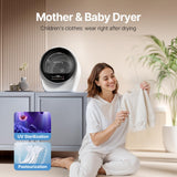 Effidry S3 Compact Clothes Dryer 1.0 cu.ft Capacity 110V 1050W Portable Dryers Machine with Stainless Steel Drum 8 Drying Mode for Small Spaces,Apartments dorm Mini electric secadora portatil de ropa