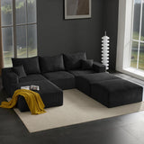 113" Modular Sectional Sofa Bed Boneless Sofa Couches for Living Room