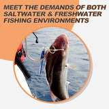 Fishing Gaff Hook Fish Hooked Gig Harpoon Gigging Spear Harpoons Pole with Stainless and Aluminum Hook Yorikyas