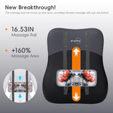 pryfey Back Massager, Rolling Up and Down Back Massager with Heat, Back Massage 4D Kneading for Pain Relief Deep Tissue, Ultrathin Shoulder Massager Mother's Day Gift for Women Men Parents