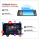 Android 15 Tablet 10 Inch, 20GB RAM 64GB ROM 1TB Expandable