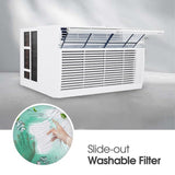 LG 18,000 BTU Window Air Conditioner, 230/208V, Cools 1,000 Sq.Ft. (25' x 40' Room Size), Quiet Operation, Electronic Control with Remote, 3 Cooling & Fan Speeds, Auto Restart, White