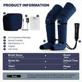 Air Compression Foot and Leg Massager with Heat - Relief Swelling, Edema, Cramps, Varicose Veins AICUTTI