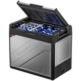 BougeRV 12 Volt Portable Refrigerator, 81 Quart Rocky V2.0 Dual Zone Car Fridge Freezer with LG Compressor, Compressor Cooler
