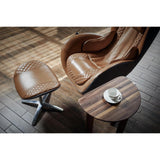 Nouhaus Classic Massage Chair with Ottoman – Caramel Leather Recliner with Percussive Shiatsu Massager, Built-in Speaker & Full Body Spot Massage – Ultimate Comfort for Home & Office