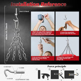 4FT Hanging Punching Bag for Adults, Super PU Leather Boxing Training Equipment Heavy Bag with 12OZ MMA Gloves, Unfilled Kicking Bag Boxing Set for Training Karate Kickboxing Muay Thai YORWHIN