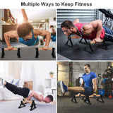 Wood push up bars Parallettes bars Anti-slip Handstand Bars for Calisthenics, Fitness, Floor workouts Solid Wood with Sturdy Metal Bracket, Support 500 lbs airogym